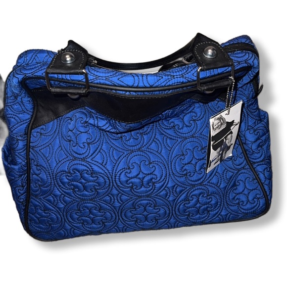 Petunia Pickle Bottom Blue Diaper Bag Quilted - Picture 5 of 7